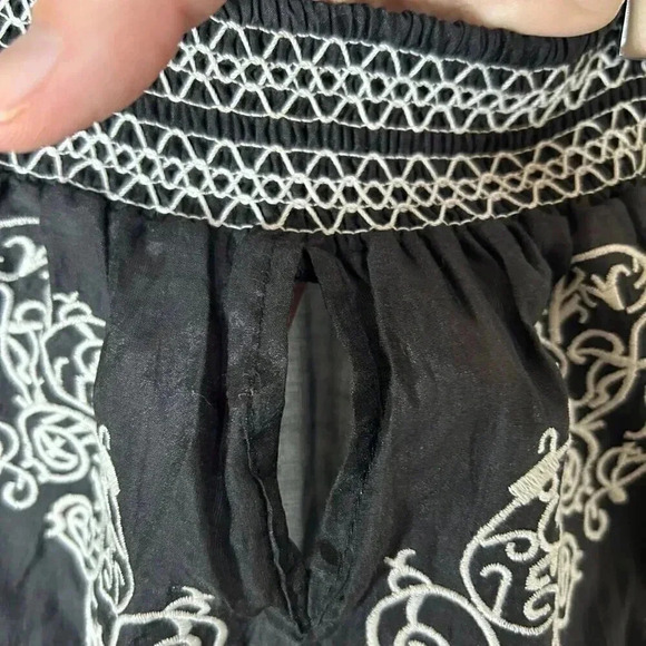 Picky Girl OS Bandeau Romper Classic Black Beige Embroidered Elastic Comfort Cov - Picture 10 of 14